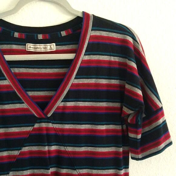 Abercrombie & Fitch T-shirt Dress Stripes size Small - Picture 2 of 5